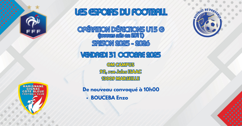 LES ESPOIRS DU FOOTBALL !