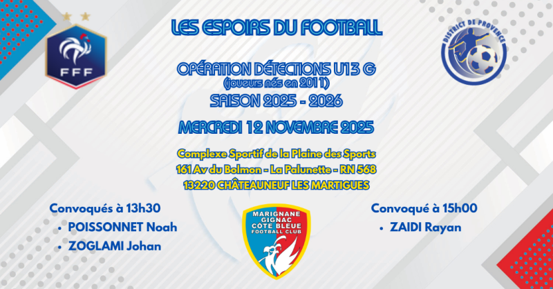 LES ESPOIRS DU FOOTBALL !