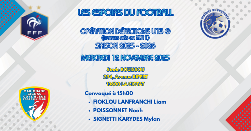 LES ESPOIRS DU FOOTBALL !