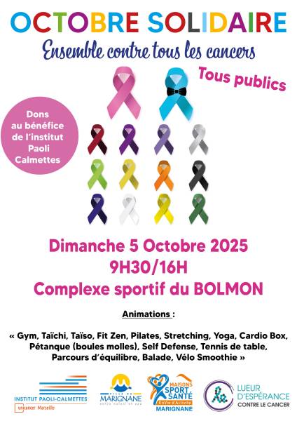 OCTOBRE SOLIDAIRE 2025 - ENSEMBLE CONTRE TOUS LES CANCERS