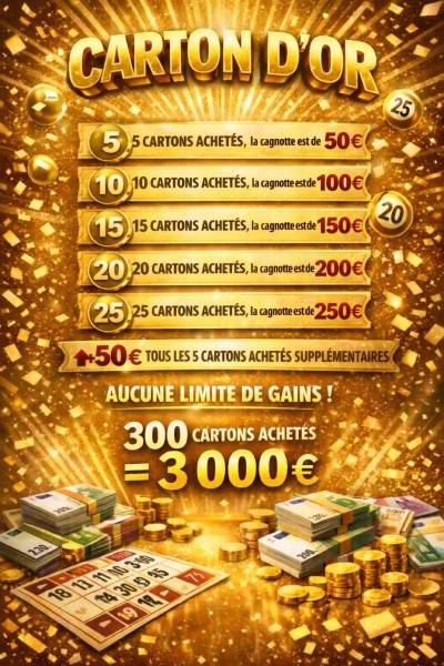 LE MGFC VOUS DONNE RENDEZ-VOUS POUR SON GRAND LOTO - DIMANCHE 25 JANVIER !