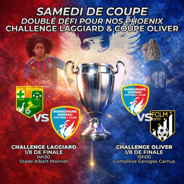 WEEK END DE COUPE POUR LE MGFC !
