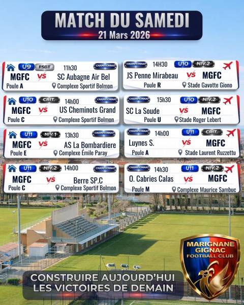 AGENDA DU WEEK-END !