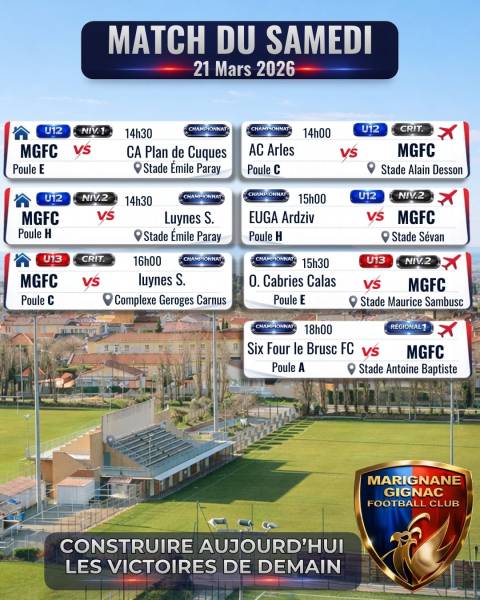 AGENDA DU WEEK-END !