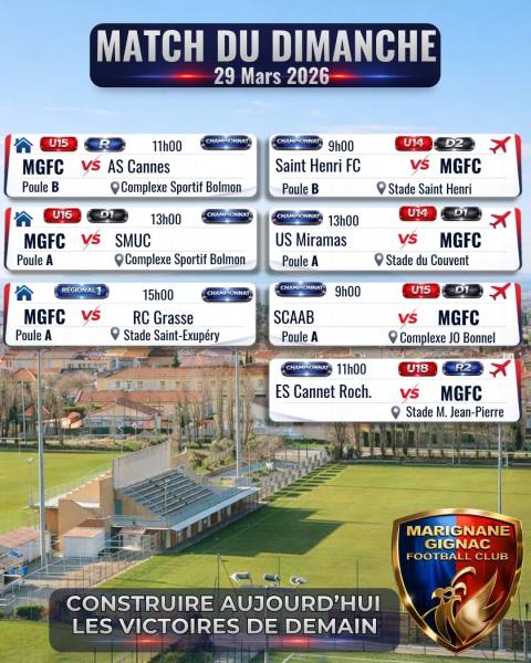 AGENDA DU WEEK-END !