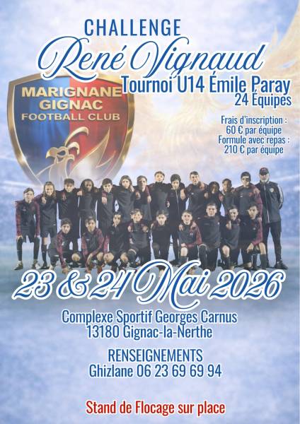 CHALLENGE RENÉ VIGNAUD U14 : DERNIÈRE LIGNE DROITE POUR LES INSCRIPTIONS !