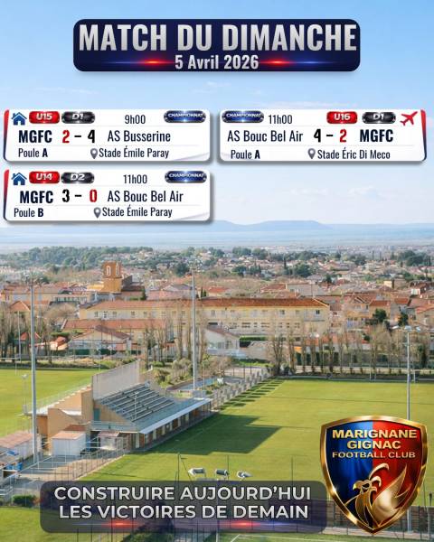 WEEK-END CONTRASTÉ POUR LE MGFC : ENTRE CONFIRMATIONS, APPRENTISSAGE ET QUALIFICATION MARQUANTE !