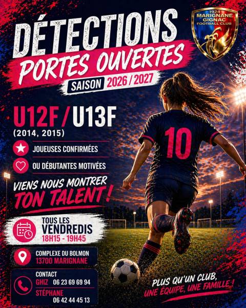 LE MGFC LANCE SES DÉTECTIONS FÉMININES POUR LA SAISON 2025/2026 !