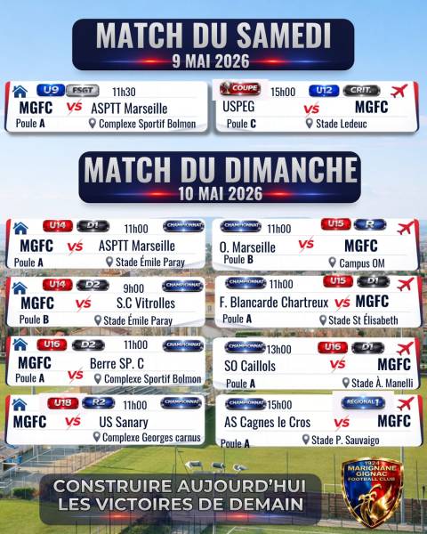 UN WEEK-END DÉCISIF POUR LE MGFC : PLACE AUX DERNIÈRES BATAILLES DE LA SAISON !